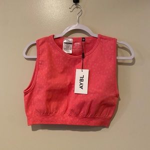 *NEVER WORN* AYBL EVOLVE SPECKLE SEAMLESS CROP VEST – Coral Pink